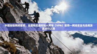 中国加强网络监管，全面规范虚拟私人网络（VPN）使用—网络安全与合规发展并行之路