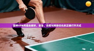 雷神VPN充值全解析，安全、合规与网络优化的正确打开方式