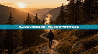 Mac自带VPN功能详解，如何安全高效地配置与使用