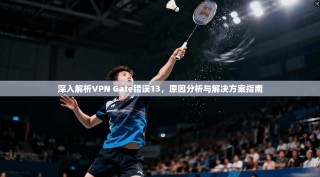 深入解析VPN Gate错误13，原因分析与解决方案指南