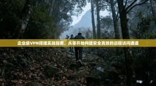 企业级VPN搭建实战指南，从零开始构建安全高效的远程访问通道