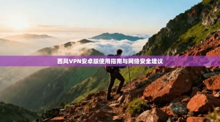 西风VPN安卓版使用指南与网络安全建议