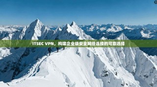ITSEC VPN，构建企业级安全网络连接的可靠选择