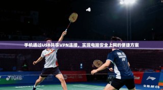 手机通过USB共享VPN连接，实现电脑安全上网的便捷方案