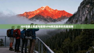 iOS设备上配置与使用VPN网页服务的完整指南