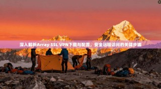 深入解析Array SSL VPN下载与配置，安全远程访问的关键步骤