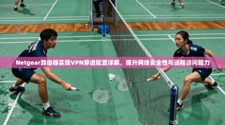 Netgear路由器实现VPN穿透配置详解，提升网络安全性与远程访问能力