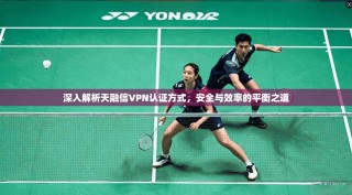 深入解析天融信VPN认证方式，安全与效率的平衡之道