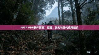 PPTP VPN软件详解，原理、优劣与现代应用建议