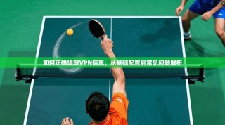 如何正确填写VPN信息，从基础配置到常见问题解析