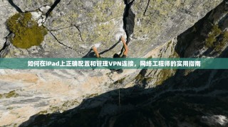 如何在iPad上正确配置和管理VPN连接，网络工程师的实用指南