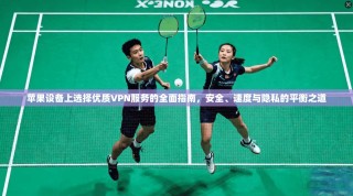 苹果设备上选择优质VPN服务的全面指南，安全、速度与隐私的平衡之道