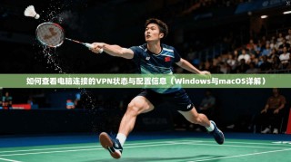 如何查看电脑连接的VPN状态与配置信息（Windows与macOS详解）