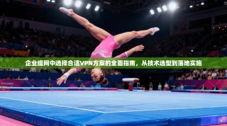 企业组网中选择合适VPN方案的全面指南，从技术选型到落地实施