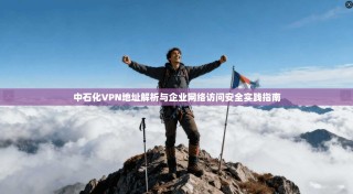 中石化VPN地址解析与企业网络访问安全实践指南