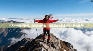 个人VPN选择指南，如何挑选安全、稳定且合法的虚拟私人网络服务？