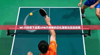 Wi-Fi环境下设置VPN不掉线的优化策略与实操指南