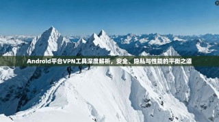 Android平台VPN工具深度解析，安全、隐私与性能的平衡之道
