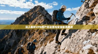 深入解析VPN用户名设置与安全配置要点