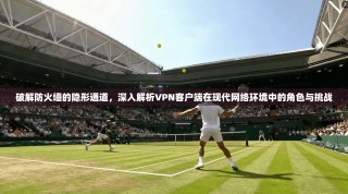 破解防火墙的隐形通道，深入解析VPN客户端在现代网络环境中的角色与挑战