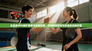 企业级VPN维护策略与实践指南，保障网络稳定与安全的关键步骤