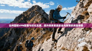 台州国税VPN部署与优化实践，提升税务系统安全与效率的关键举措