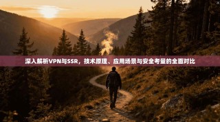 深入解析VPN与SSR，技术原理、应用场景与安全考量的全面对比