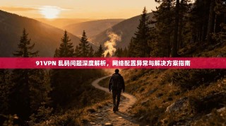 91VPN 乱码问题深度解析，网络配置异常与解决方案指南