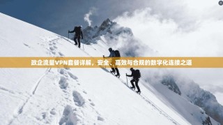 政企流量VPN套餐详解，安全、高效与合规的数字化连接之道