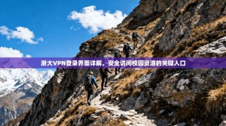 浙大VPN登录界面详解，安全访问校园资源的关键入口