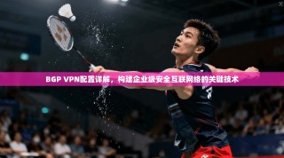 BGP VPN配置详解，构建企业级安全互联网络的关键技术