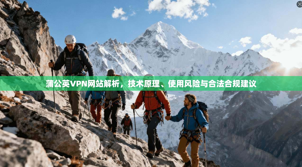 蒲公英VPN网站解析，技术原理、使用风险与合法合规建议  第1张